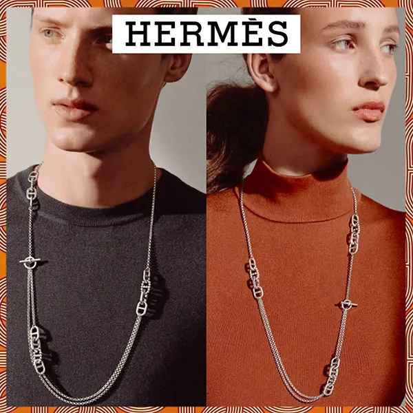 エルメス アレアII ロングネックレス H126215B 00TU【TOTECOPY】