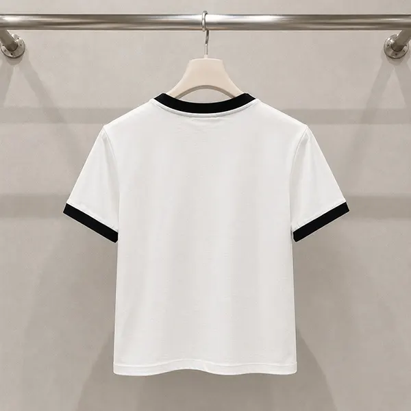 ミュウミュウ ロゴ クロップド 半袖Tシャツ MJN522 14EL F0009-ミュウ