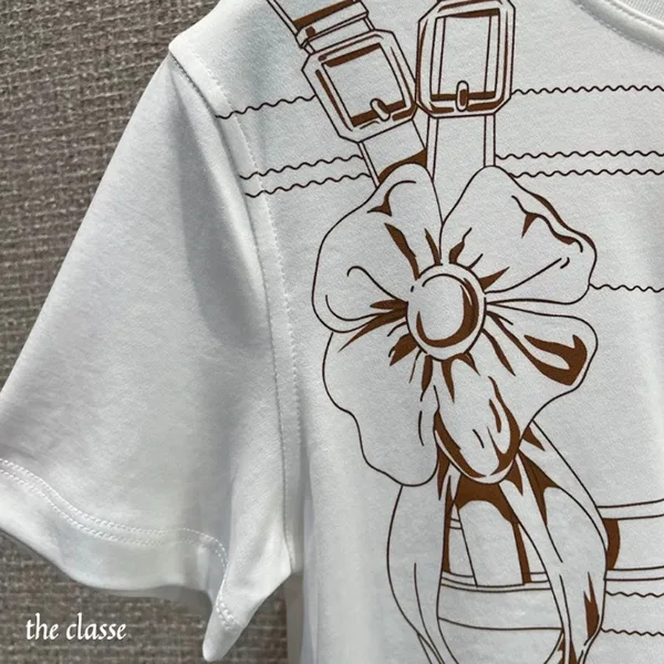 上品デザイン◇】エルメス Grand Manege プリントマキシTシャツ