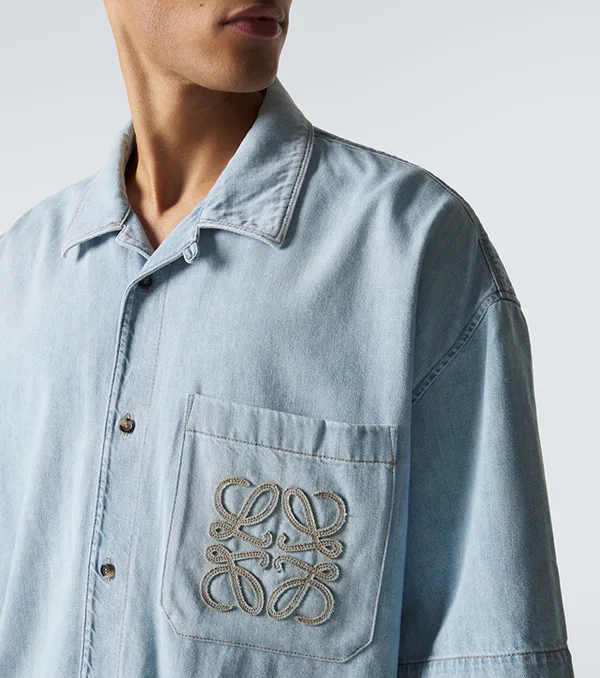 通販 ロエベ デニムシャツ LOEWE - ロエベ POLO SHIRT MELON デニム