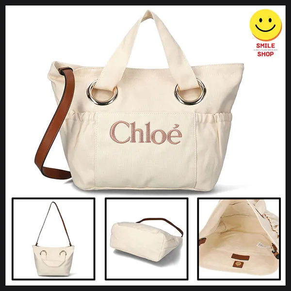 クロエ ロゴ刺繍 キャンバス トートバッグ スーパーコピー C20872 148