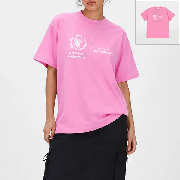 ☆即発送☆バレンシアガ ロゴ ユニセックス Tシャツ スーパーコピー