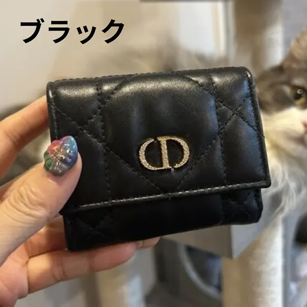 定番人気ディオール Caro クリスタル Lジップウォレット S4207UHNN