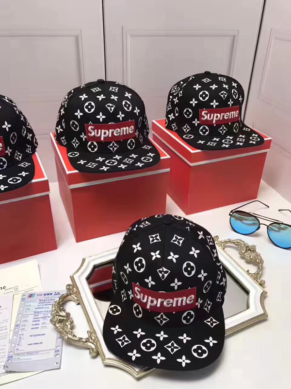人気 シュプリーム ルイヴィトン コピー コラボ キャップ レッド 