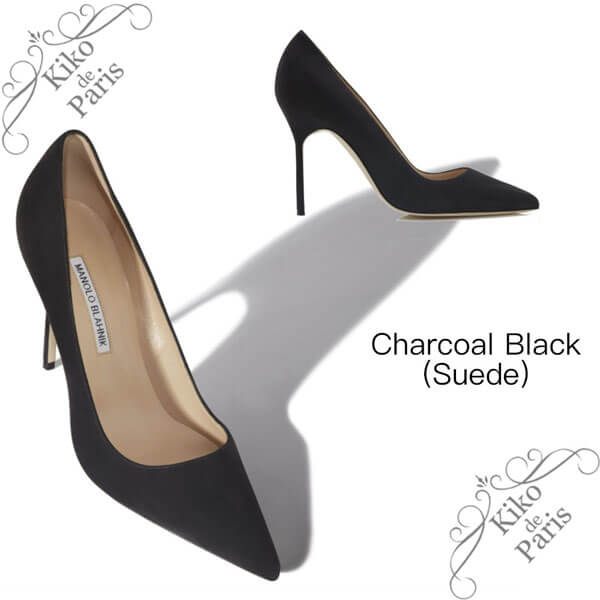 極美品 マノロブラニク BBフラットパンプス スエード 36 23㎝ マノロブラニク パンプス コピー♪Manolo Blahnik♪ 定番 美脚 マノロ