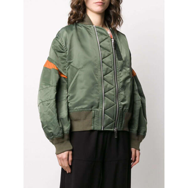 SACAI MA-1 サカイ 偽物 服 大人気◇コントラストパネル ボンバー