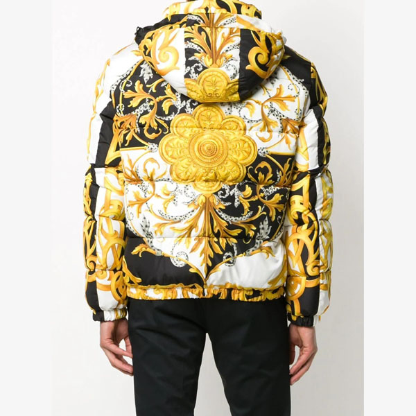 21AW ヴェルサーチェ 偽物 ダウンジャケット VERSACE COOL☆Baroque
